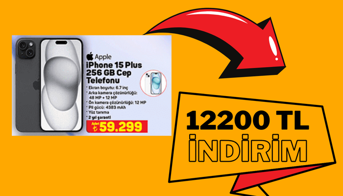 A101’de 12 bin 200 TL indirimle satışa sunulan iPhone 15 Plus’ı sizler için inceledik.