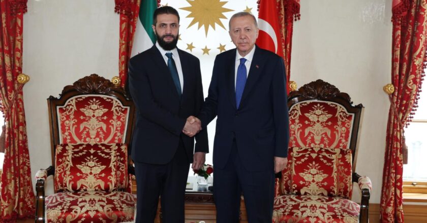 Cumhurbaşkanı Erdoğan, Ahmed Şara ile görüştü