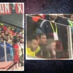 Samsunspor-Fenerbahçe maçında sakatlığı sebebiyle tribünde olan Mert Hakan Yandaş ile tribünler arasında tartışma!