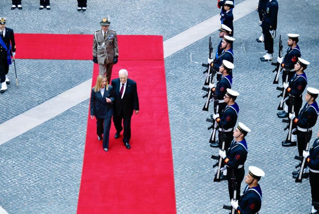 İtalya Başbakanı Meloni, Roma'da Filistin Devlet Başkanı Abbas ile görüştü 2